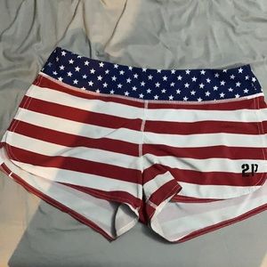 2Pood American Flag Shorts Size 10